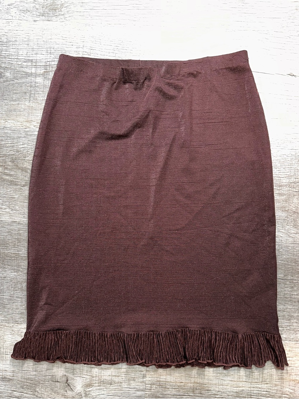 Women's Brown Fringed Skirt